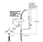 Het Commerciële Messing Prerinse faucet deck mount van FDA leverancier